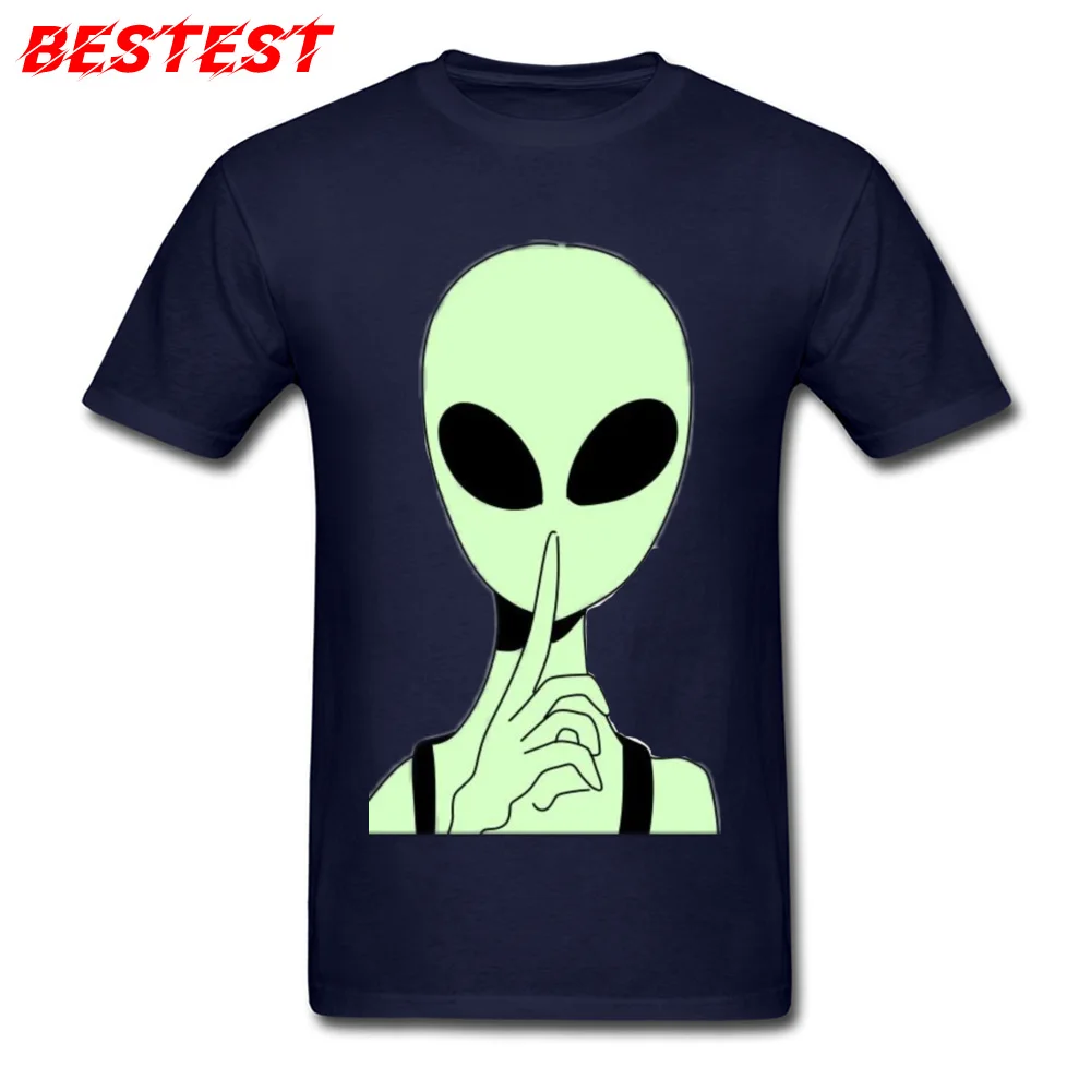 Футболка мужская с мультипликационным принтом забавный Топ совсем Alien одежда в
