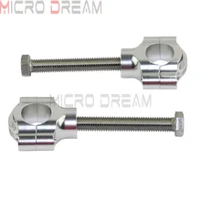 Серебро 22/25. 4 мм зажим для руля основа для установки клипонов 1 ''& 7,8'' ручка в стиле ретро бар стояк для Honda CB Yamaha XS SR Suzuki GS кафе гонщик