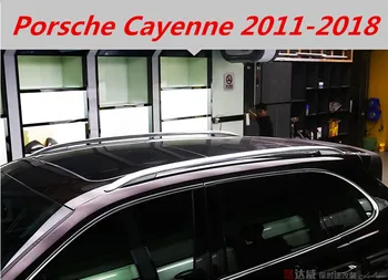 

Aluminum alloy Car Roof Rack baggage luggage bar For Porsche Cayenne 2011 2012 2013 2014 2015 2016 2017 (Black silver)
