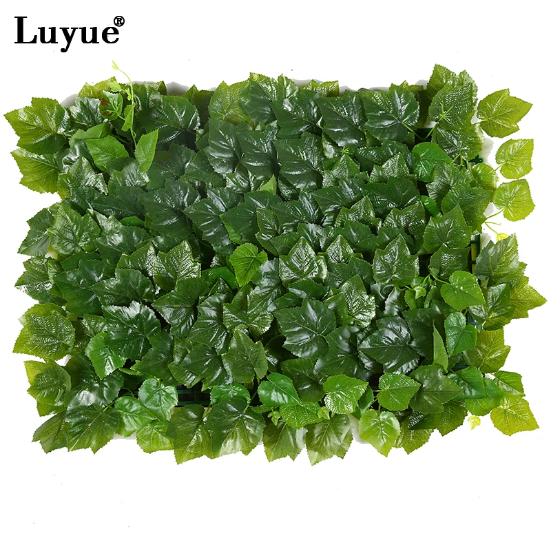 

Luyue 10 PCS Artificial Flower Plants Grape Green Leaves Wedding Decoration Garden Flowers 40cm*60cm Decorative Mats On The wall
