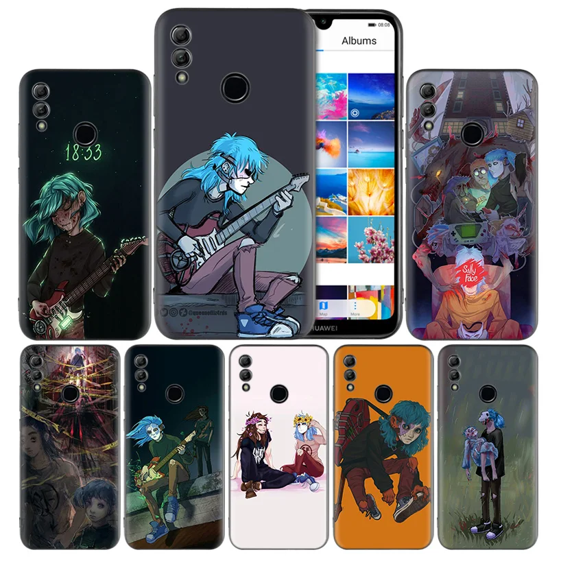 

Sally Face Game Black Silicone Case Cover for Huawei Honor 8X 8C 8A 8S 10 10i Lite Play V20 Y9 Y7 Y6 Y5 Prime 2018 2019