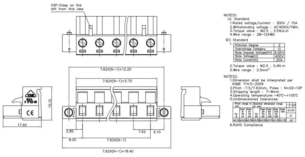 KF2EDGKM 7,62 2P~ 12P разъем PCB плагин клеммный блок 2EDGKM 7,62 мм 2PIN~ 12PIN GMSTB 2,5 STF 1858769 PHOENIX контакт