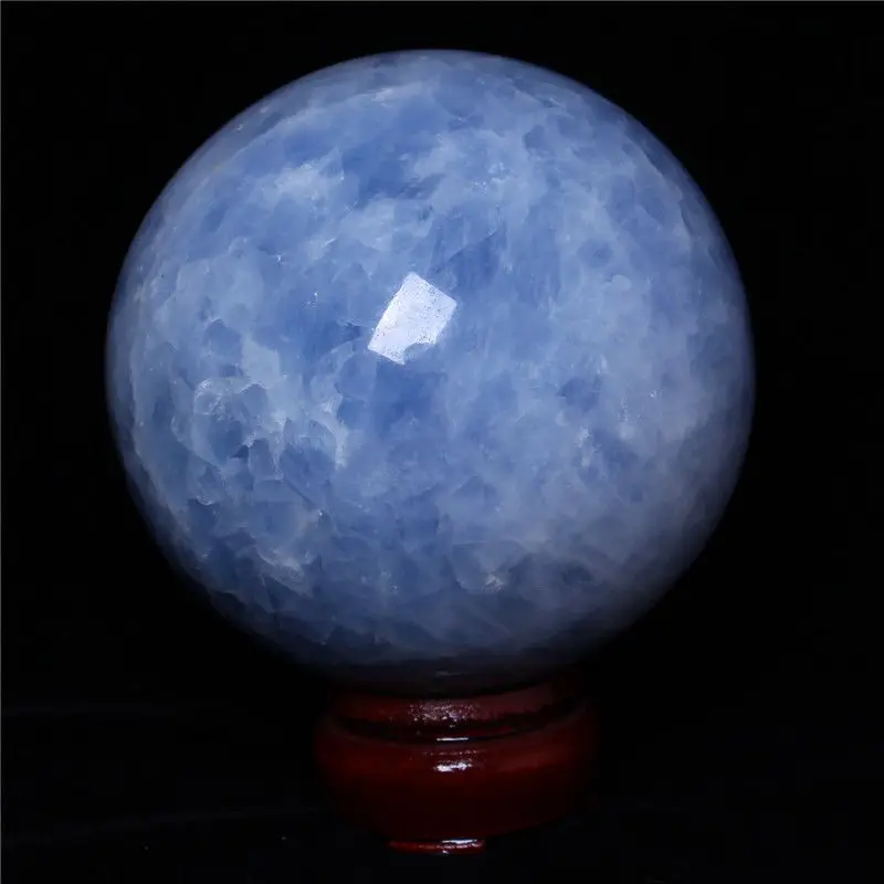 

WW 06148 Rare natural sky blue celestite crystal ball healing