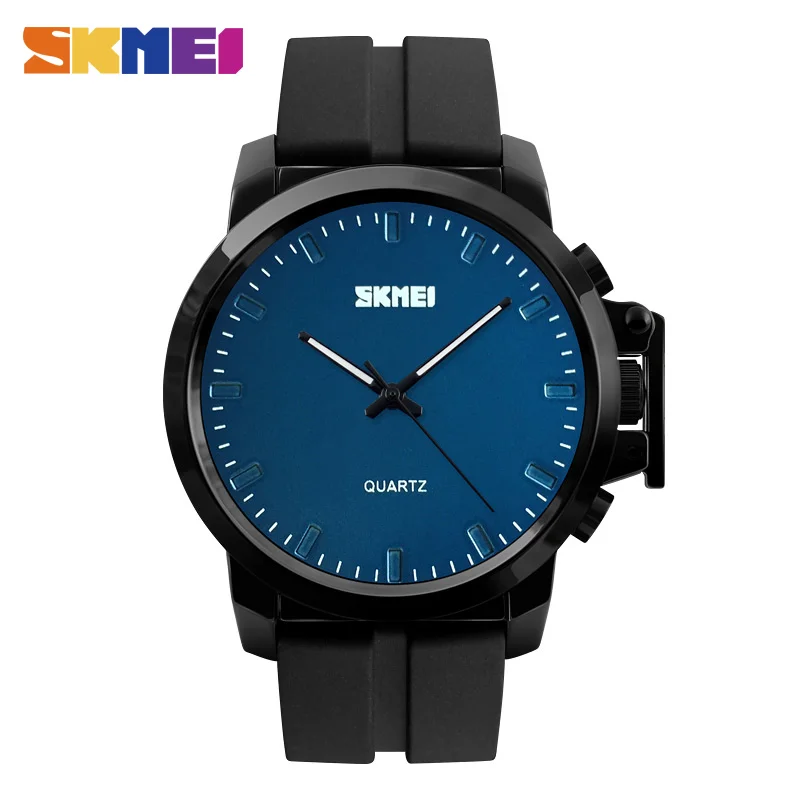 

SKMEI Business Men Quartz Watches Luxury Silicone PU Strap Watch Waterproof Fashion Casual Wristwatches Relogio Masculino SAATI
