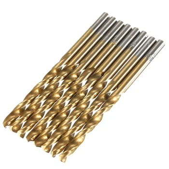 

Useful 99pcs Titanium Coated High Speed Steel Serratula Drill Bit Set Tool 1.5mm - 10mm