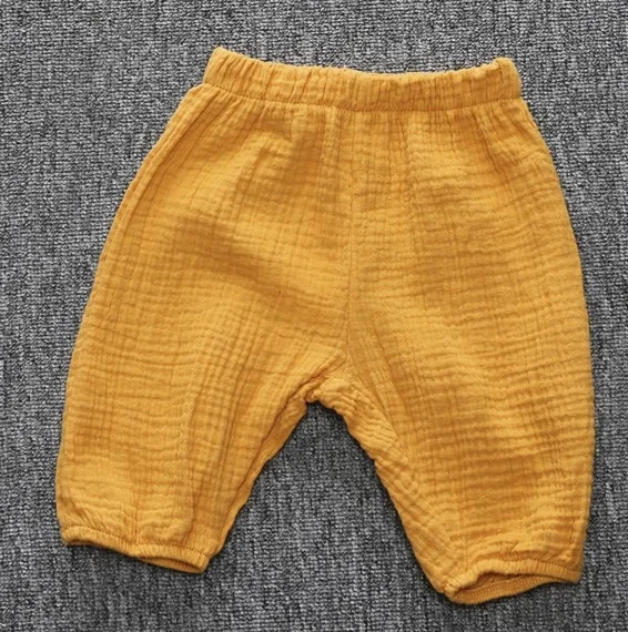 Ubetoku супер модные детские повседневные штаны детские хлопковые 7 баллов Штаны Свободные Штаны для мальчиков и девочек Шорты pp Штаны - Цвет: 80cm