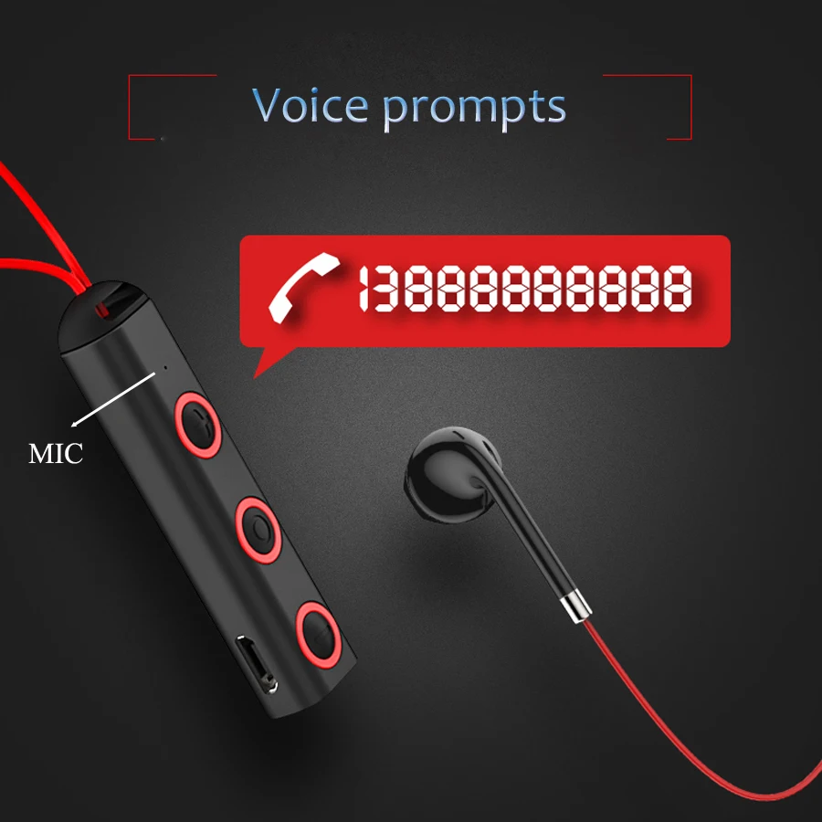 CBAOOO Stereo Bluetooth Earphone Sports Wireless Headset Magnetic in ear Bass Blutooth Headphones With Mic For Mobile Phone
