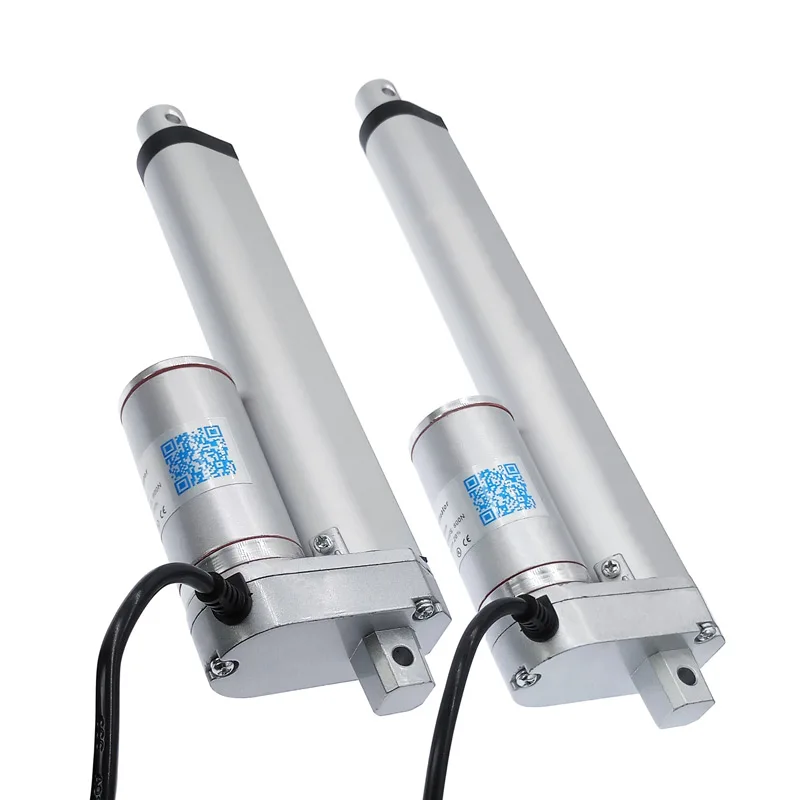Aocet Attuatore Lineare 12V 24V Elettrico Impermeabile con Fine Corsa Corsa 50mm 100mm 300mm 450mm 500mm 550mm 600mm IP65 per DIY, Tavolo Elevatore, Medica, Camper