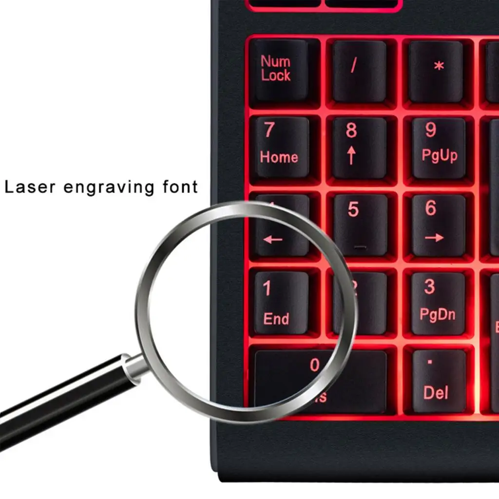 USB 19 Keys Number Pad Mini Numeric Keypad Keyboard Backlight For Laptop