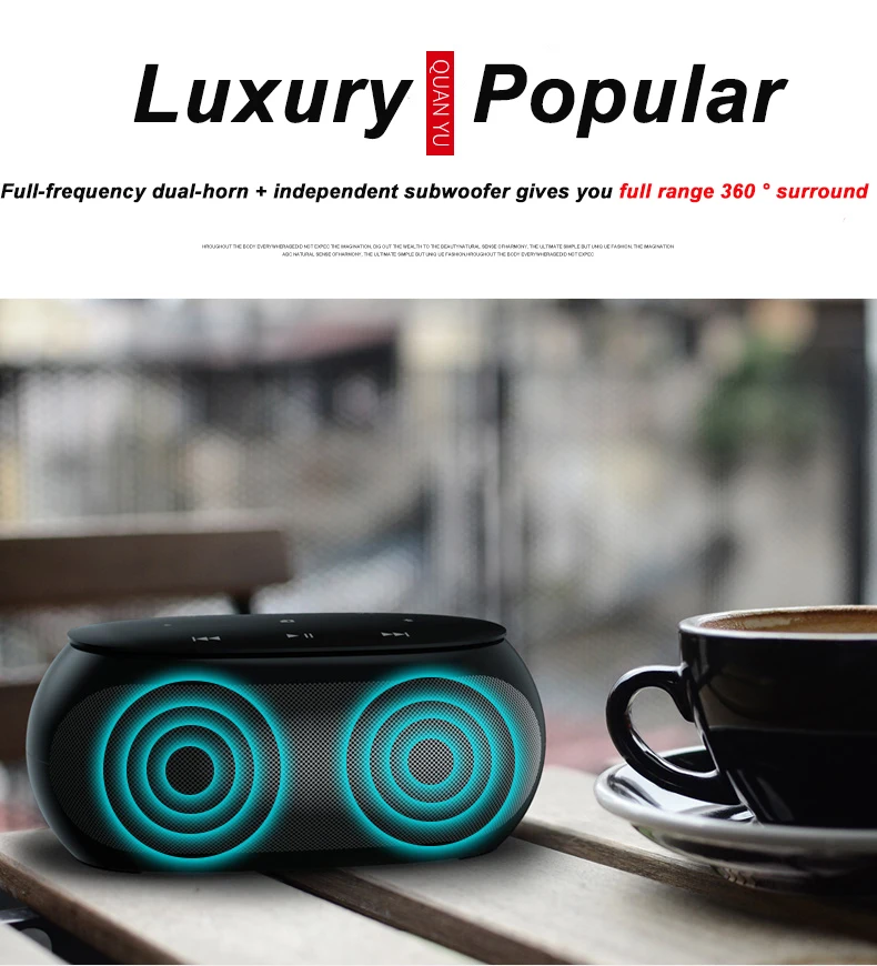 

SUNI Touch key furniture desktop bluetooth speaker portable Subwoofer music Wireless receiver handsfree call bluetooth speakers
