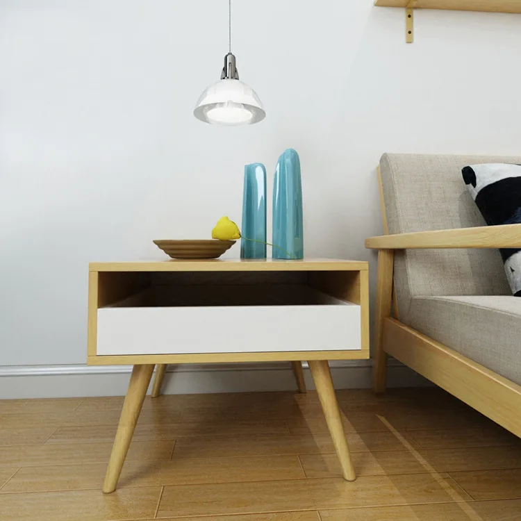 Пристенный столик Гостиная мебель для дома деревянный прикроватный столик кофейный стол basse минималистский стол современного дизайна 60*50*42 см