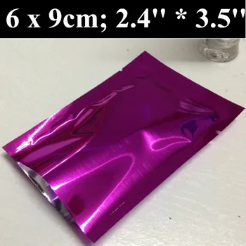 

500pcs/lot 6x9cm (2.4'' * 3.5'') Thickness 170mic Aluminum Foil Vacuum Bags,Foil Vacuum Storage Bag,Agriculture feed storage
