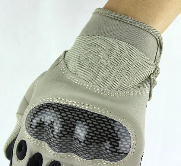 Outdoor Tactical Gloves Full Finger Sports Hiking Riding Cycling Military Men's Gloves Armor Protection Shell Gloves (9)