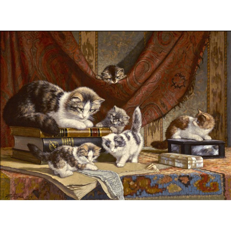 

YIKEE diamond painting A few kittens,diamand painting,diamondpainting Y1344