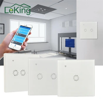 

Sonoff T1 Smart WiFi RF APP Touch Control Wall Light Switch 1 2 3 Gang 86 Type UK Panel Smart Home Switches