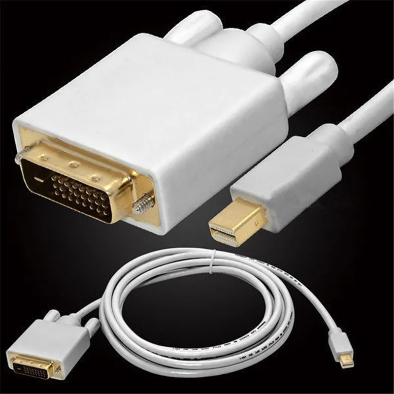 

Mini DP DisplayPort Male to DVI-D Male Cable Cord Adapter for Mac pro