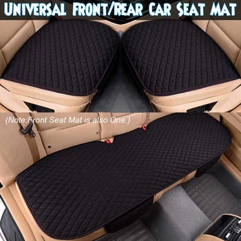 

Universal Size Car Seat Cover Four Seasons Linen Fabric Front Rear Flax Cushion Breathable Protector Mat Pad Auto Accessories