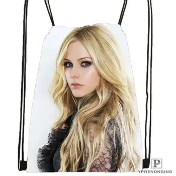 

Custom Avril Lavigne 005 Drawstring Backpack Bag Cute Daypack Kids Satchel (Black Back) 31x40cm#180612-03-Avril