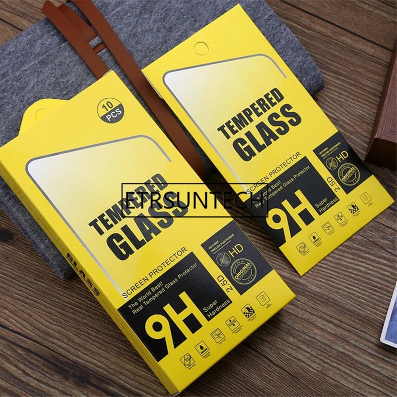 

universal custom paper Retail Pack Package box for iphone 6 7 8 For Samsung s6 S7 Tempered Glass Screen Protector Packaging Box