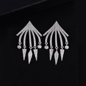 

SISCATHY Elegant Octopus Cubic Zirconia American Wedding Party Earring High Quality Fashion Jewelry Drop Earrings for Women