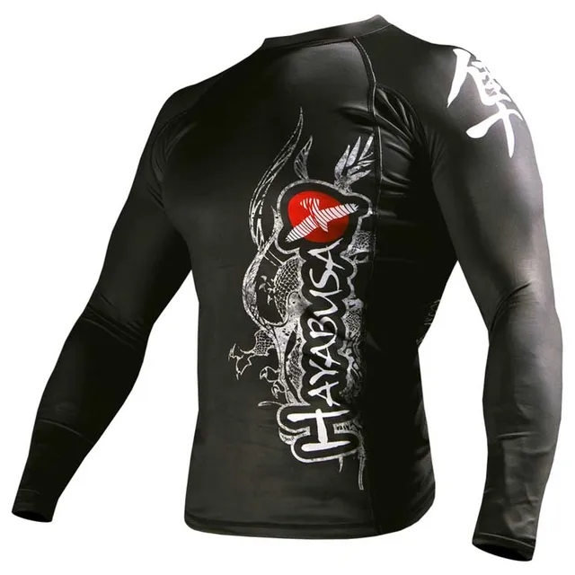 100 original long sleeve hayabusa sublimated rashguard mma fight kick