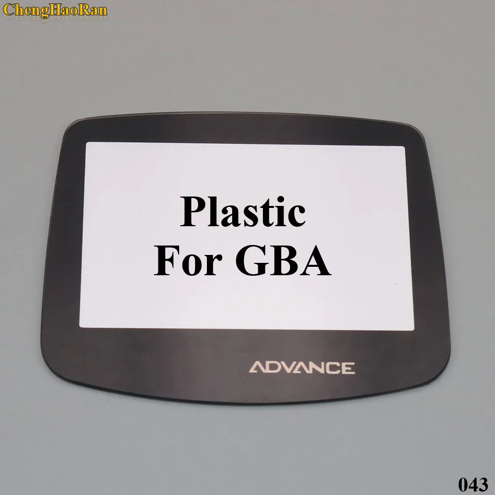 Пластиковая стеклянная линза для экрана GBC GBA, стеклянная линза для Gameboy Advance, защитная цветная линза W/adhension - Цвет: For GBA Plastic lens