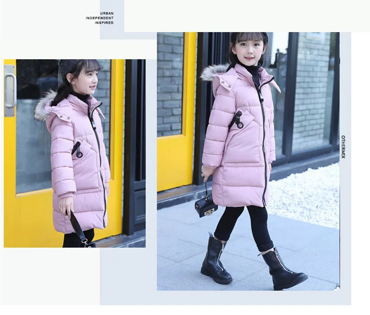 new 2017 winter girls padded coats long clothes children solid hooded jackets for girl warm tops kids parka clothing 4 5 6 7 8 9 10 11 12 13 14 15 years little big teenage girl coat winter long  girls winter coats 2017 (24)
