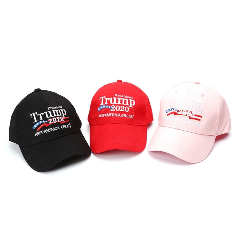 

Cap Letter Printed Hat Headwear Outdoor Sport Caps Wear With Adjustable Back Closure American President Election Accessoriey