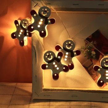 

Battery Operated 1.1M 10 Led String Lights Santa Claus LED Fairy Light Waterproof Christmas Light Holiday Garland Decoration