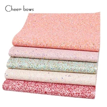 Cheerbow Модный Блестящий лист ткани Набор Блестящий ручной работы Hairbow материал одежда швейная одежда аксессуары DIY ремесла поставщик