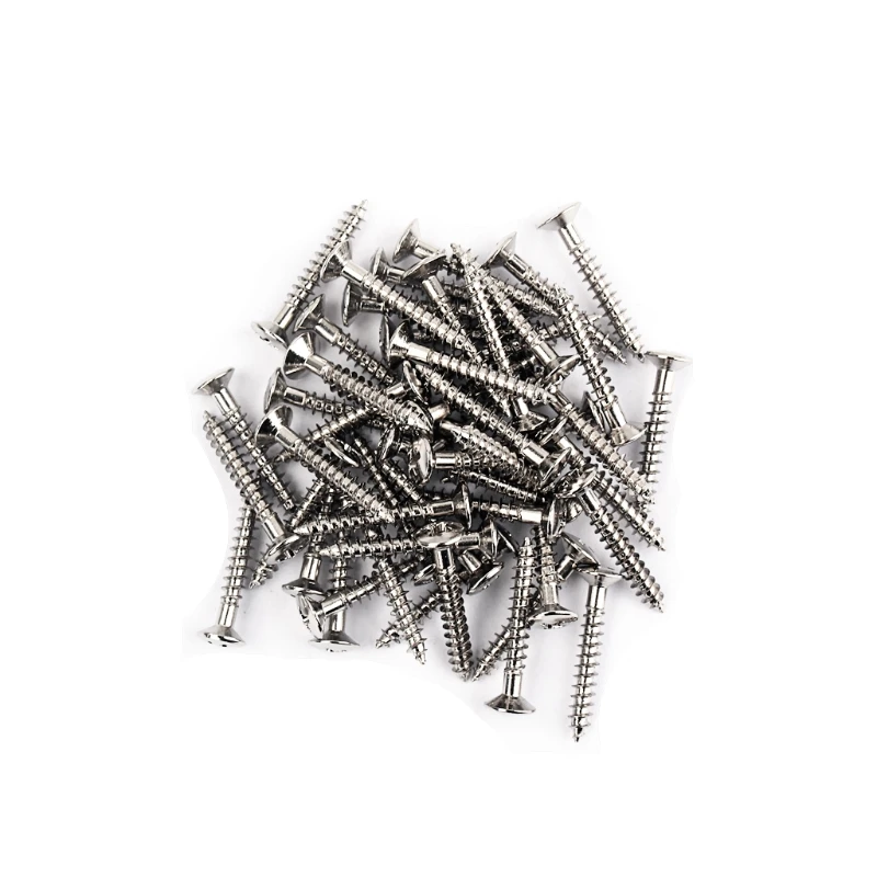 

50PCS Guitar Bridge Screws 3x25mm Guitars Tremolo Bridge Mounting Screw