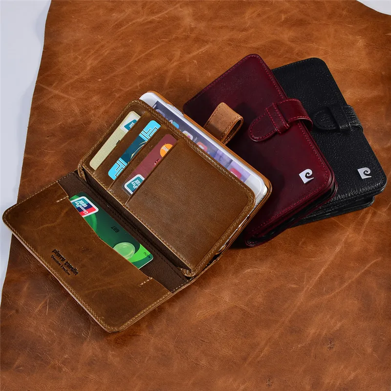 Pierre Cardin Luxury Real Genuine Leather Case For iPhone