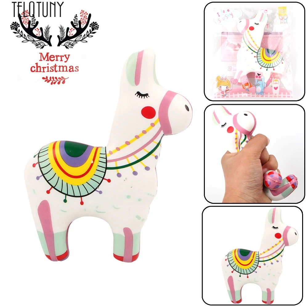 

TELOTUNY Squeeze Dolls Christmas Colored Pony Stress Reliever Scented Super Slow Rising Squeeze Toy Squishy Toys Hot New Jan23