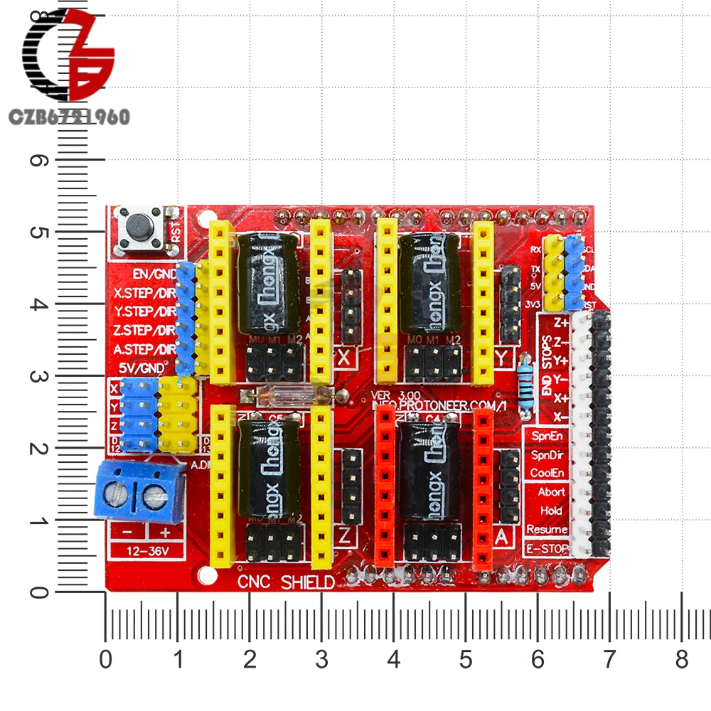 V3.0 гравер 3d принтер CNC Щит Плата расширения A4988 Драйвер для Arduino