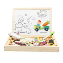 Новые MWZ деревянные игрушки-головоломки 30*23,5*4 см Детские магнитные Ранние развивающие игрушки Смешные красочные деревянные Монтессори игрушки год