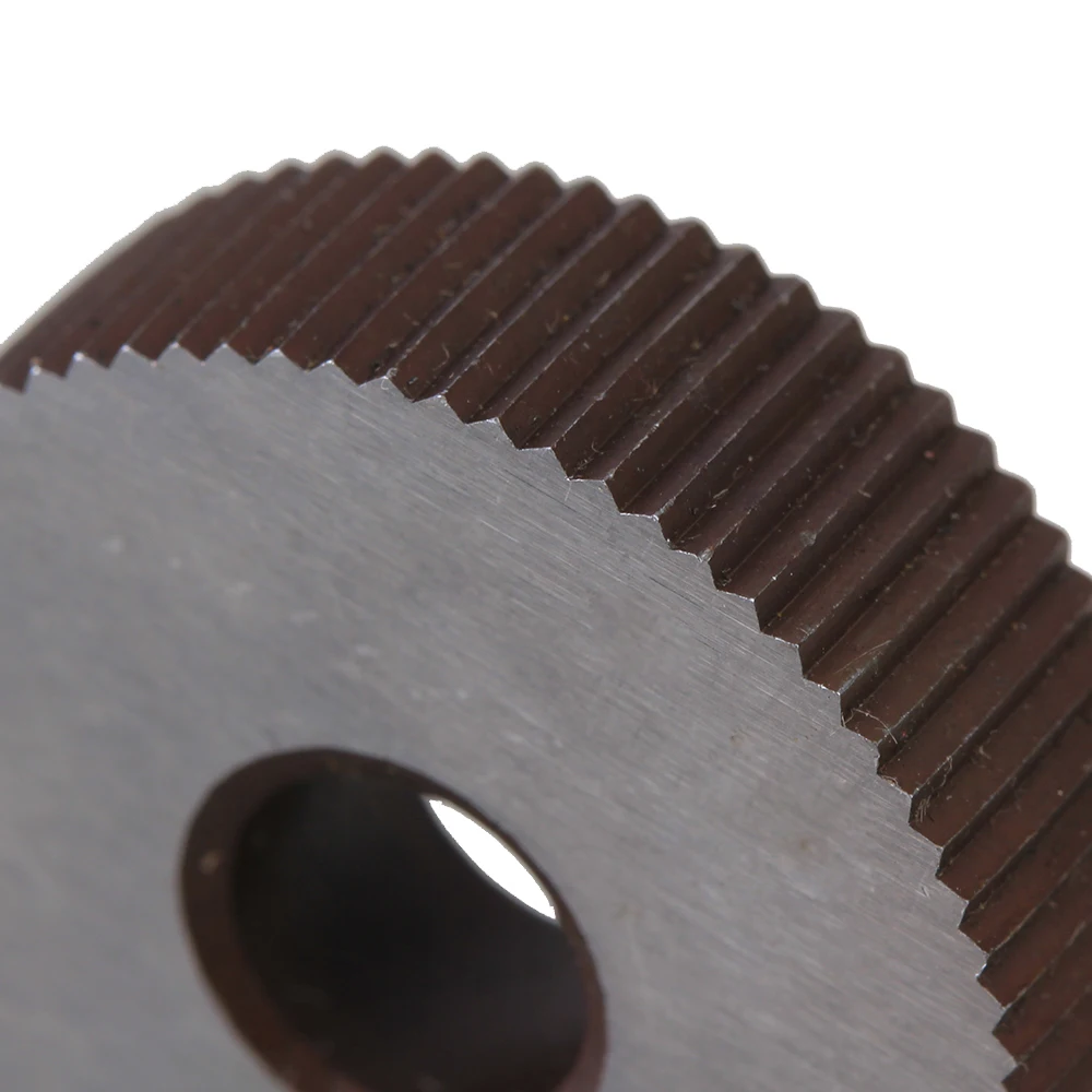 2Pcs Strength Gear Hob Straight grain 1.0mm Wheel knurl HSS Wheel Knife Knurled Machine Tools Accessories Lathe Embossing