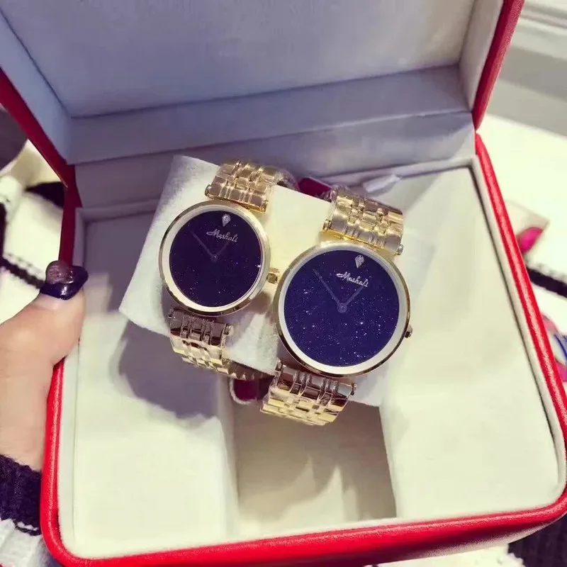 2016 High quality Couples Ultra thin Watch Quartz Stainless Steel Watches Luxury Wristwatches Loves Watches Relogios