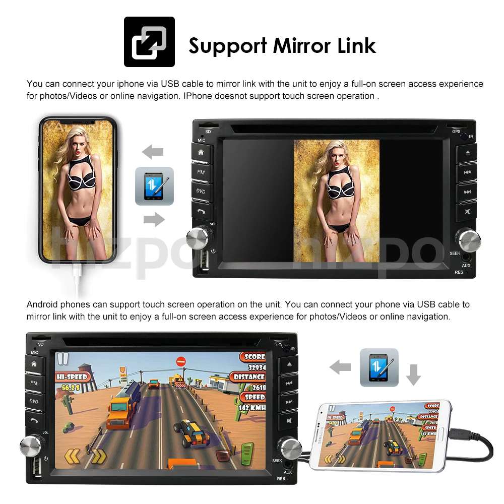 Top 6"2din AutoRadio Car multimedia Car DVD Player For Nissan Tape Recorder GPS Navi Stereo In dash Universal Double Head unit Audio 7