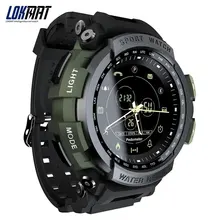 LOKMAT Esporte SmartWatch Pedômetro Bluetooth 50 m Informações Lembrete Digitais À Prova D’ Água Homens Relógio Inteligente Para Ios E Android