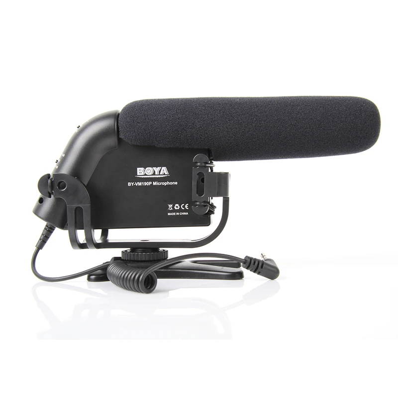 

BOYA BY-VM190 Stereo Microphone w/ Windshield for Canon 1DX 5D2 for Nikon D5300 D3300 D850 D800 D750 for Pentax DSLR Camera