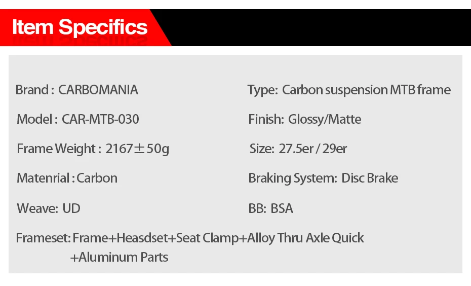 Best 148*12mm boost carbon suspension mountian bike frame 29er/27.5er carbon mtb bicycle frame disc 160mm suspension frames 17