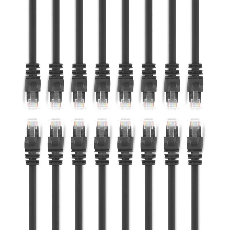 Ethernet Патч кабели 0 5 фута 15 см 10 гигабитный 550 мгц utp cat6 snag less rj45 8p8c сетевой патч