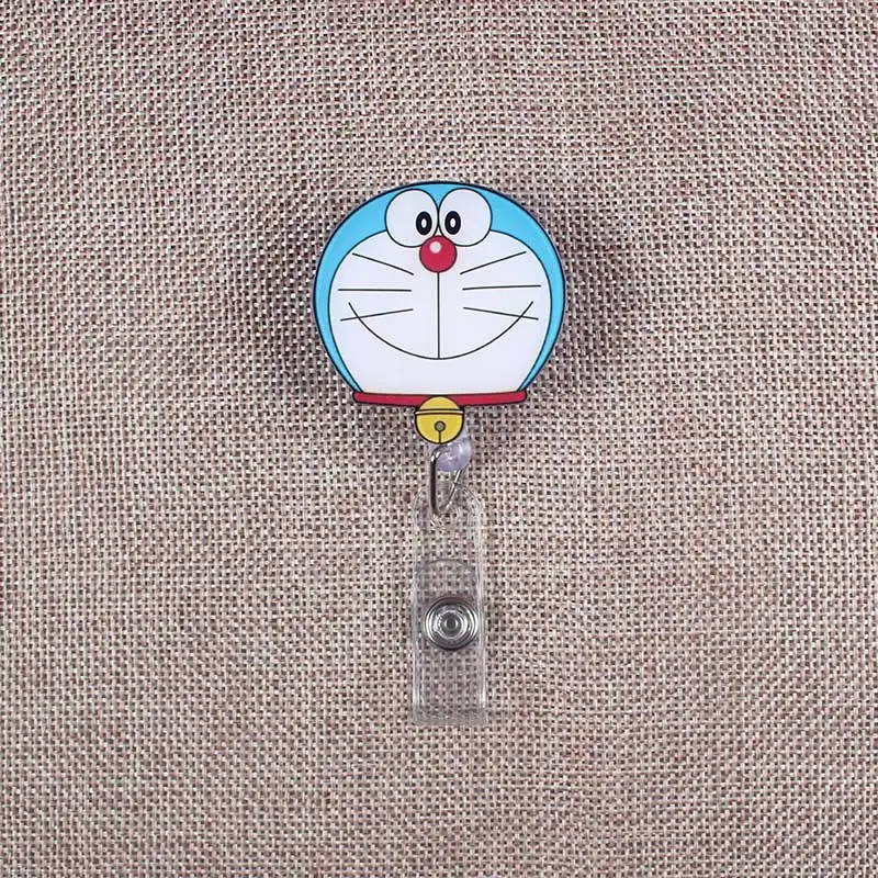 1 шт. милый акриловый Doraemon раскладной держатель для бейджа медсестры доктора студенческой выставки ID карточный зажим держатель значка канцелярские принадлежности - Цвет: 6