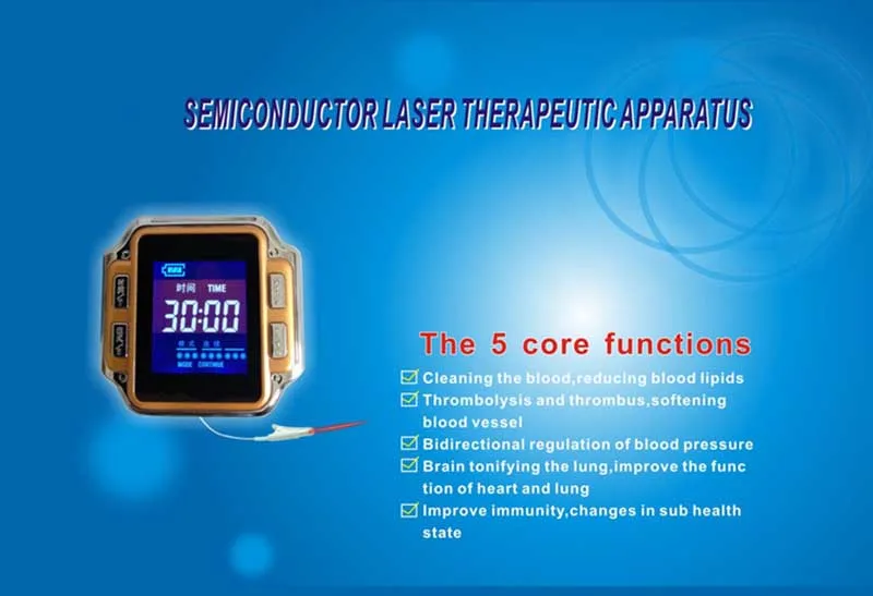 Горячая бытовой Здоровый Инструмент для лазерной терапии для лечения гипертонии, диабета, ринита, холестерина, церебрального тромбоза