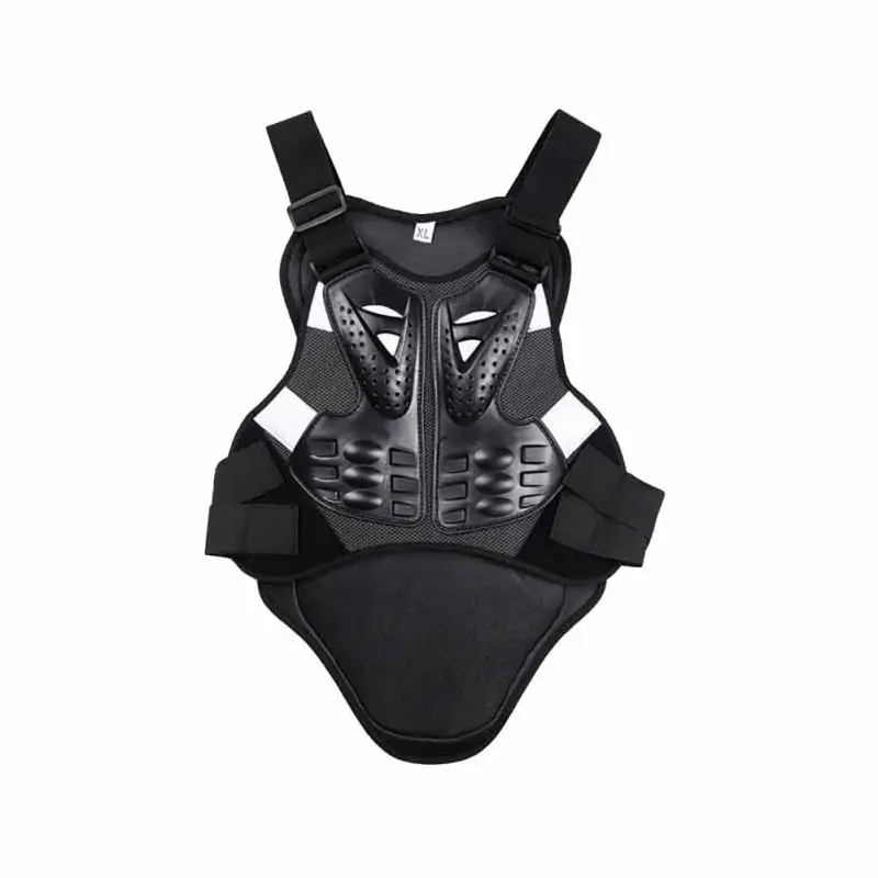 protective vest with reflecting strip motocross racing armor black body ...