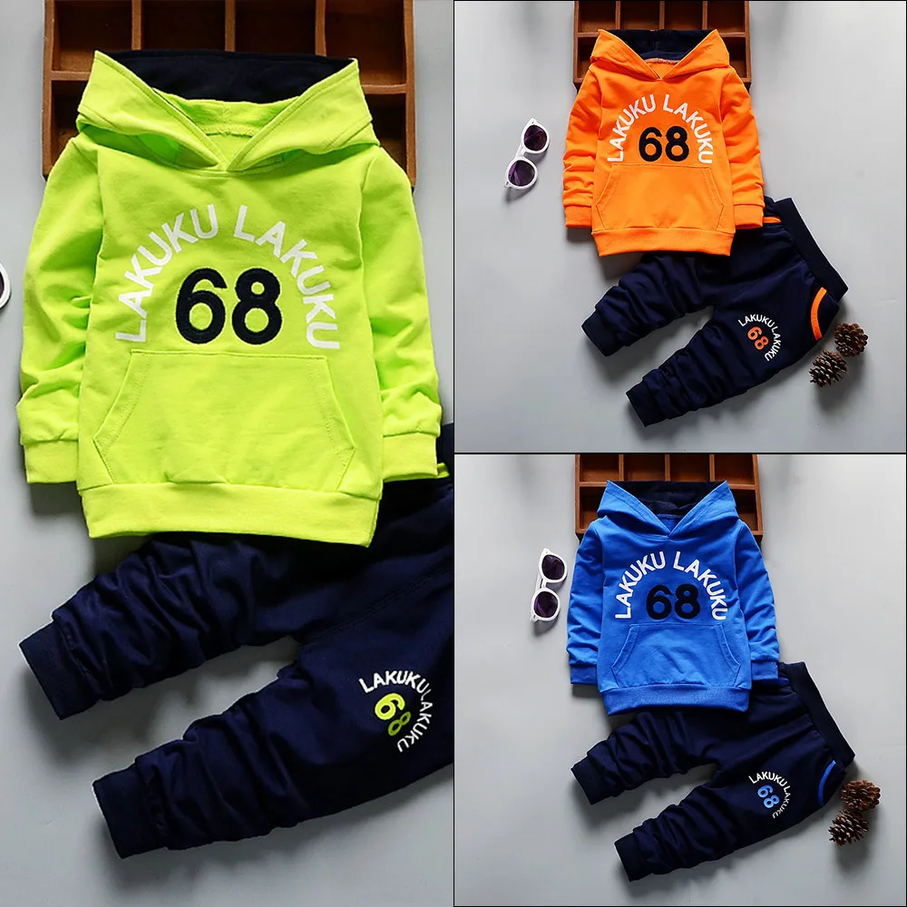 

Kids Winter Clothes Cute Letter Print T-shirt Set Comfortable Warm Boys Children Clothing Girl Winter Clothes For Kids 1-5 Year