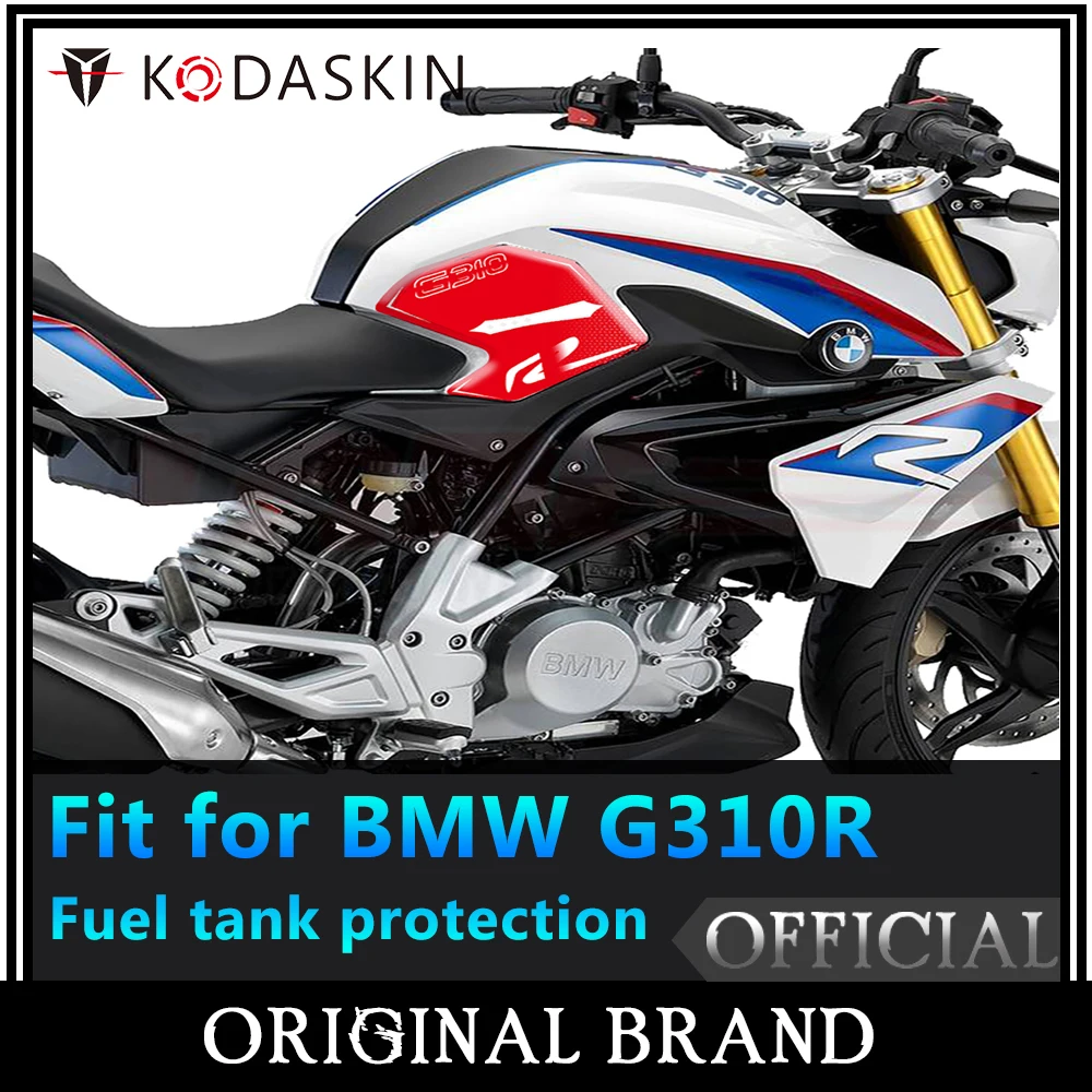 

KODASKIN 3D Printing Gas Traction Tank Pad Protectiion Sticker Red Fit for BMW G310R