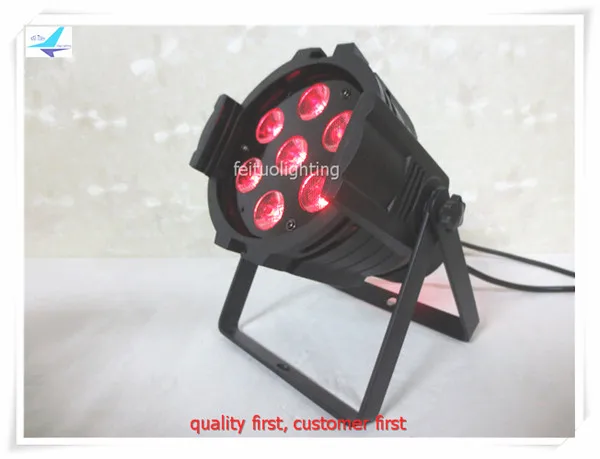 

T-8PCS /lot Free shipping Disco ktv stage 7x10w mini par led 4 in 1 quad-color led par can light