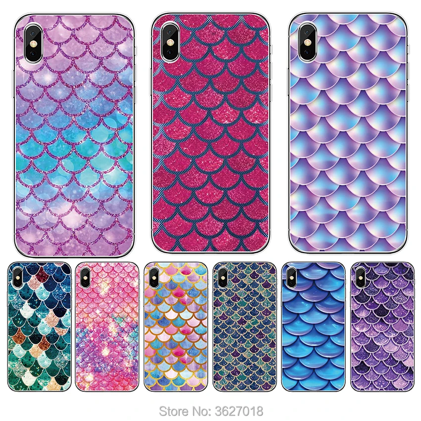 

Case For Alcatel 1 1C 1X 1S 3 3L 2019 Soft Silicone TPU Back Cover For 5 5V 5060D 5033 5059 3C 5026 3X5058 Mermaid Fish Case