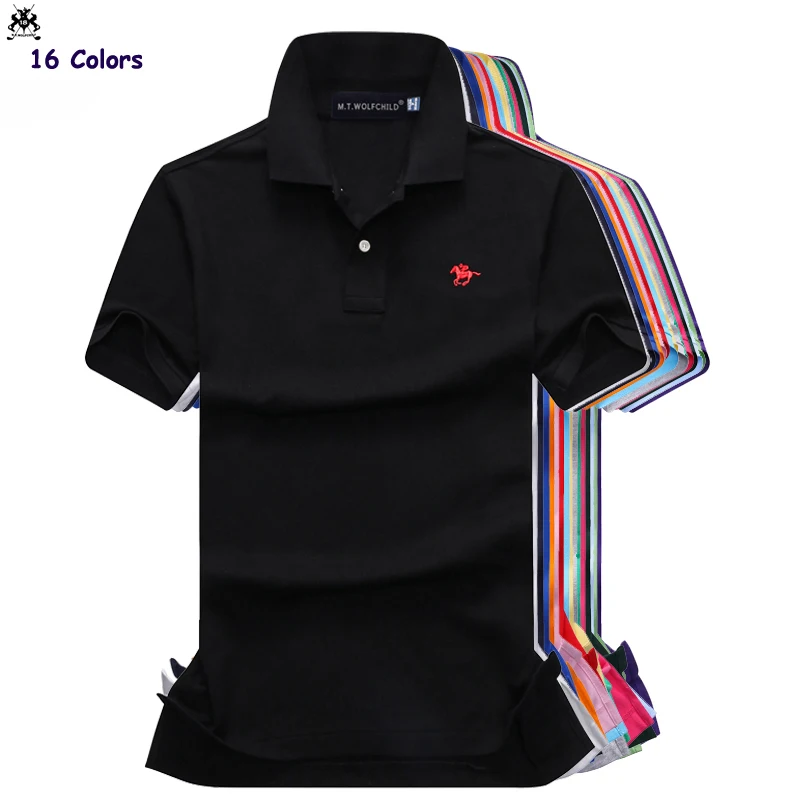 

Top quality Summer New mens short sleeve brand polos shirts cotton smallhorse casual mens polos shirts fashion slim mens tops